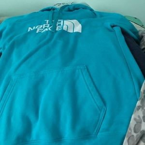 North face teal sweatshirt